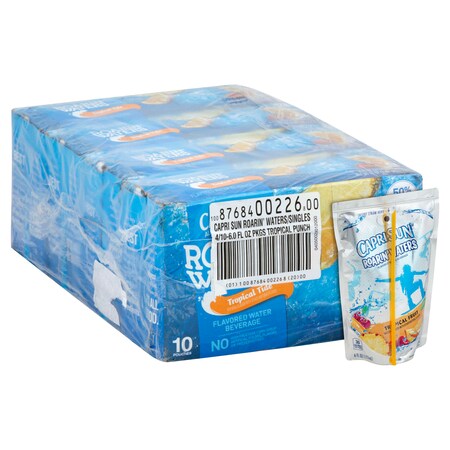 Capri Sun Beverage Roarin Waters Tropical Fruit 6 fl. oz., PK40 10087684002268